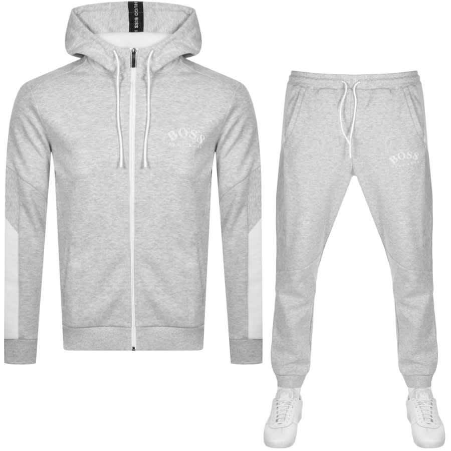 grey and white hugo boss tracksuit Convenient shopping OFF 53